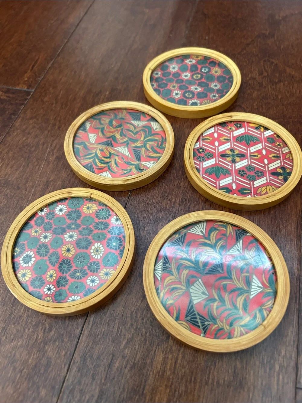 Vintage Pier 1 Imports Coasters, Set of 5